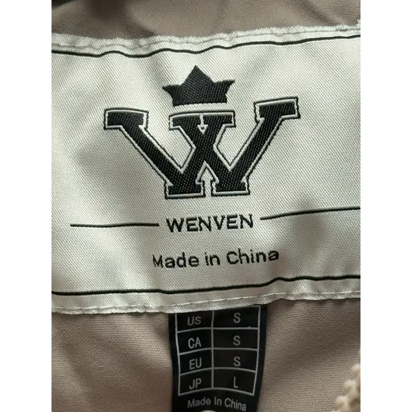WenVen‎ NWT Puffer Coat Winter Jacket Womens Small Taupe No Hood Ski Outdoor - Image 4