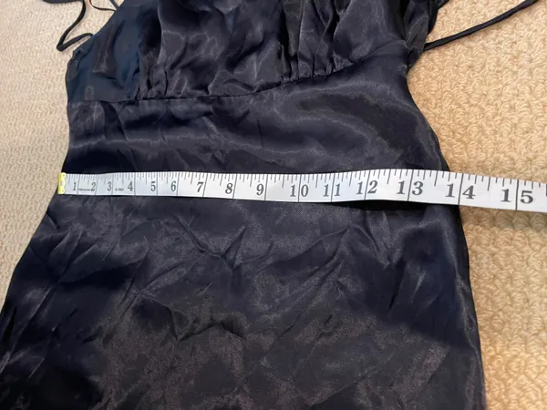 ZARA Spaghetti Strap Midi Satin Dress Size S - Image 5