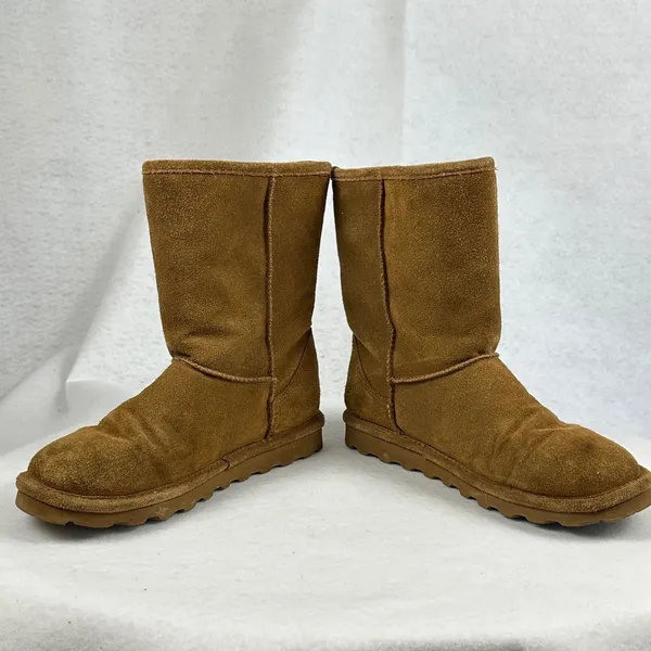 Bearpaw Suede Pull On Winter Boots Women's‎ Size 8 Brown Cozy Comfort - Image 9
