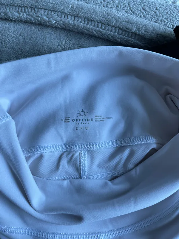 Offline Aerie white leggings with mesh section - Image 4