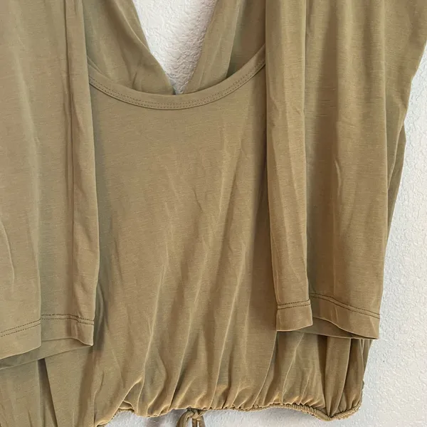The Nines Olive Green Sleeveless Scoop Neck Drawstring Waist Jumpsuit - Image 6