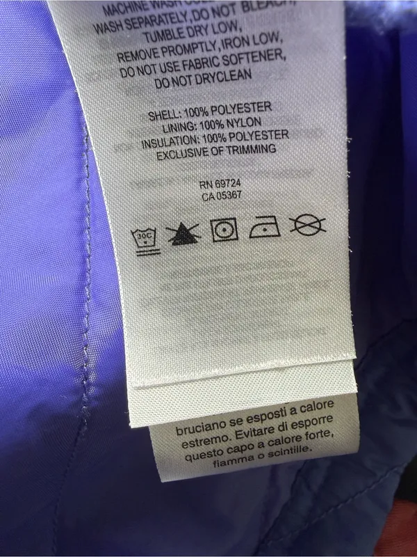 Columba Sportswear Large Purple FQuilted Fleece Vest Cabincore Granolagirl Y2K - Image 5