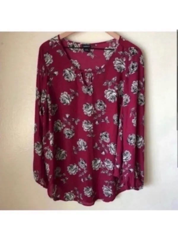 Torrid Magenta Blouse - Image 3