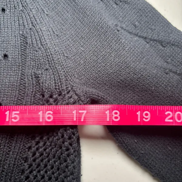 J. Crew Black 100% Cotton Long Sleeve Sweater‎ XS Preppy Classic - Image 7