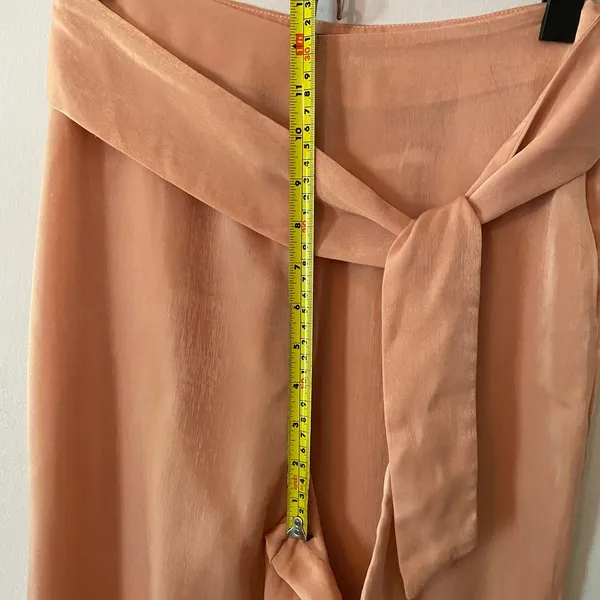 Michael Costello X Revolve Pink Silky Joanna Trouser Pants Glam High Waist XS - Image 11
