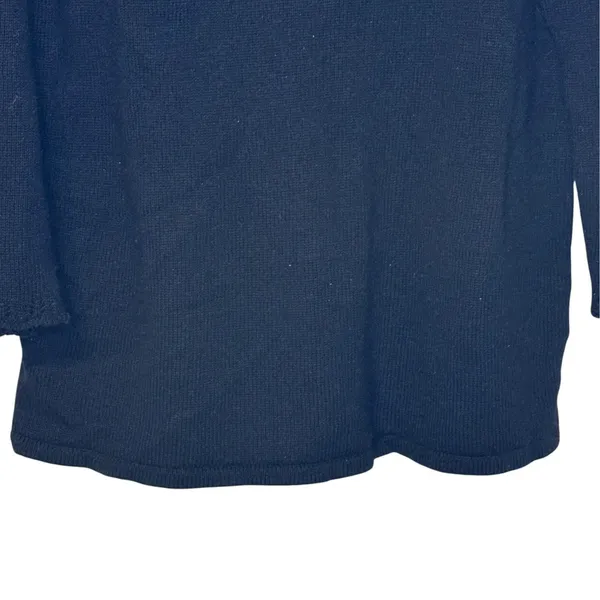 Lauren Ralph Lauren Womens Silk Cashmere Crochet Boatneck Sweater Black XL - Image 3