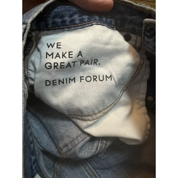 Denim Forum From Aritzia The Boyfriend Short High Rise Cut Off Short Sz 27 - Image 13