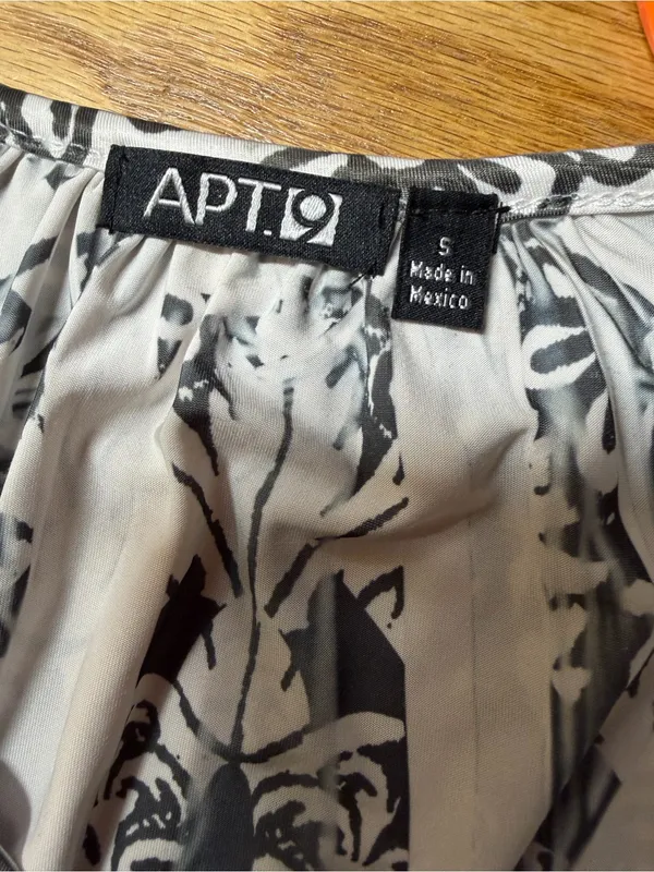 Apt. 9 Black & White Paisley Stripe Midi Dress - Image 8