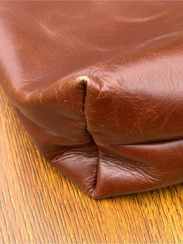 Canyon Leather Tote Bag Brown Mississippi State Full Grain Leather NWT - Image 14