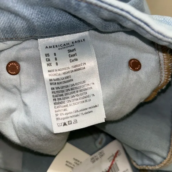 American Eagle Outfitters Stretchy Curvy Light-wash Jeans(Size 8 Short) - Image 5