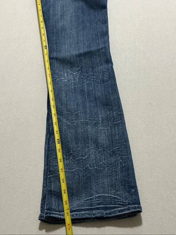 Rock Revival Dark Blue Bootcut Jeans with Embroidered Pockets - Image 7