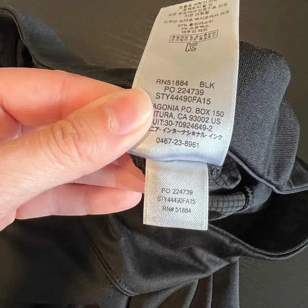Patagonia Women's‎ Capilene Midweight Baselayer Leggings Black Medium - Image 8