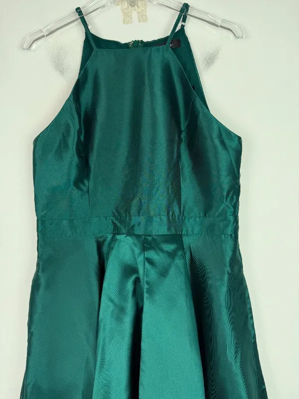 NWT Lulus Broadway Show Emerald Green High-Low Gown Dress Size Large L NEW - Image 3