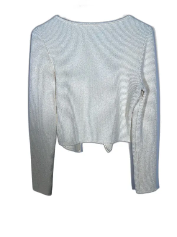 Pilcro Anthropologie Womens Button Down Top Blouse Cream Small - Image 5