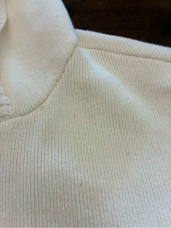 Alo Yoga Scholar Knit Cargo Full Zip Hoodie Women’s Small Ivory Cream Sweater - Image 2