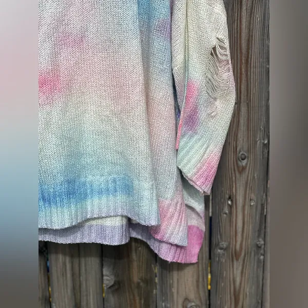 POL Distressed Tie-Dye Hoodie - Image 5