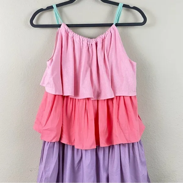 NWT Olivia Rubin Pastels Tiered‎ Sleeveless Maxi Dress Size 6 - Image 10