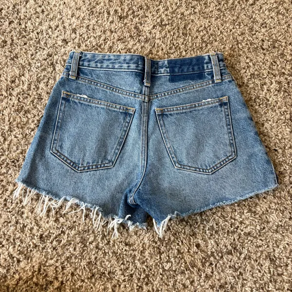 Abercrombie & Fitch Annie High Rise Festival Jean Shorts Size 0 / 25 Waist - Image 2