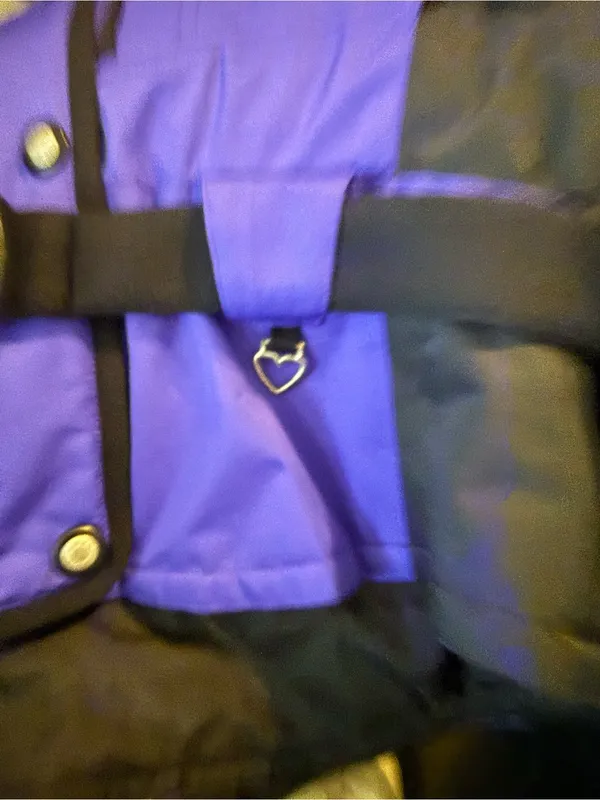 Obermeyer Ski Jacket Womens Sz10 Blue Hooded Full Zip Coat Windbreaker Insulated - Image 7