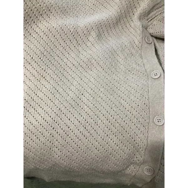Lucky Brand‎ Cowl Neck Knit Sweater Button Sides Women's Size Medium - Image 13