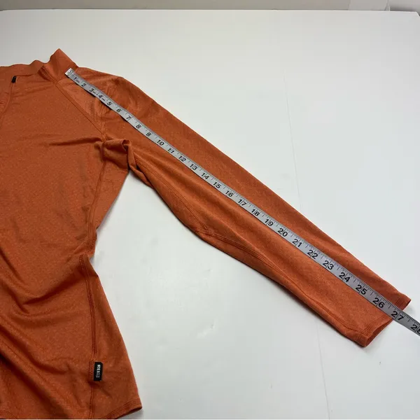 REI Co-op Womens Size Medium Orange Long Sleeve Athletic Top Quarter Zip Outdoor - Image 8