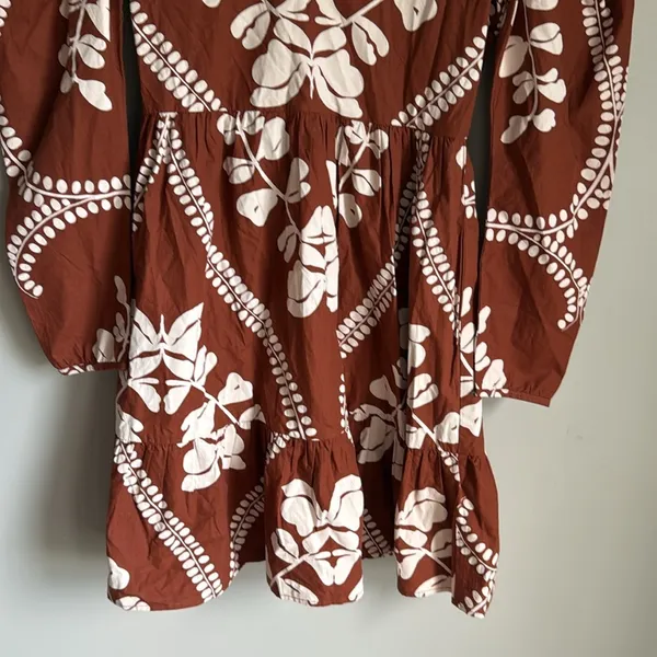 NEW Beyond by Vera Heidi mini dress HEART BROWN XS - Image 6