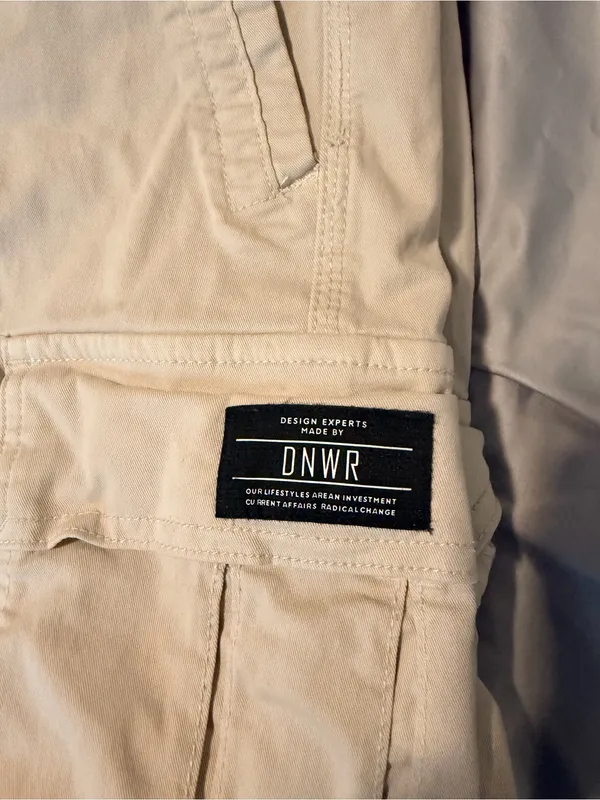 Zara Beige Cargo Ankle Pants with Utility Pockets - Image 2