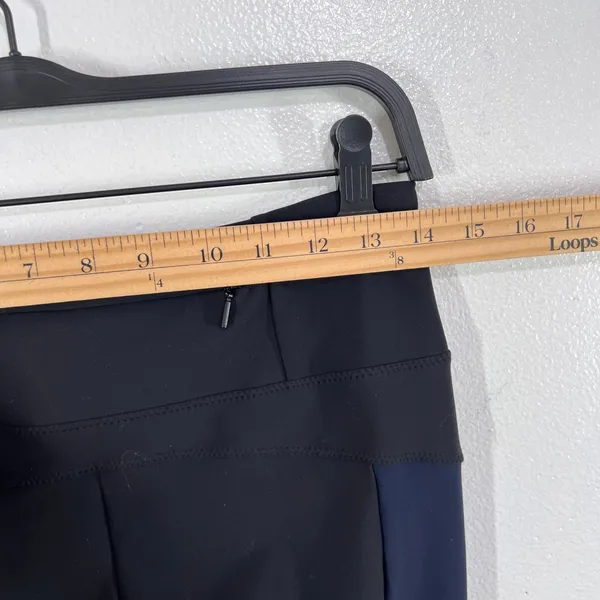 Athleta Stellar Tight Pants Small Black Travel Leggings‎ Zipper Pocket Women's - Image 7