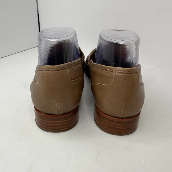 Franco Sarto Women size 9.5 Taupe Leather A Jolette Penny Loafers Flat Classic - Image 4