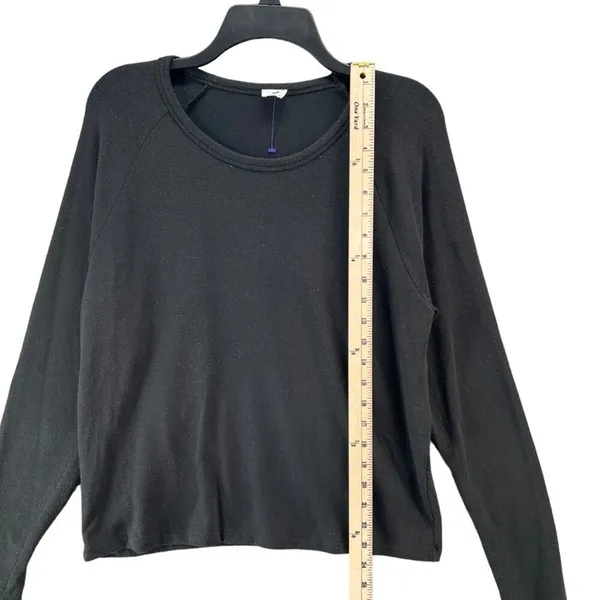 Wilfred Free Sweater Womens Small Black Long‎ Sleeve Pullover Crewneck Soft Top - Image 5
