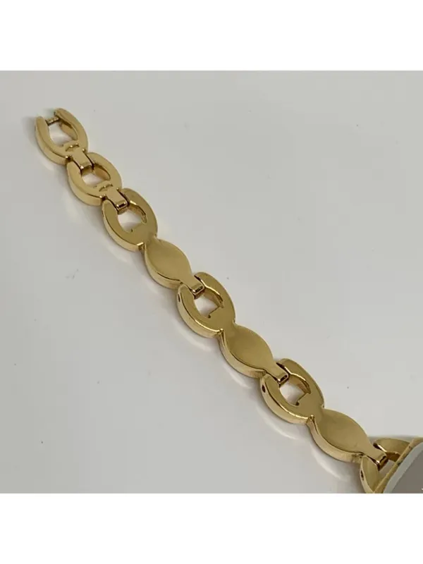 Avon gold tone women’s dress watch crystals 19mm quartz links up to 6.5” running - Image 7