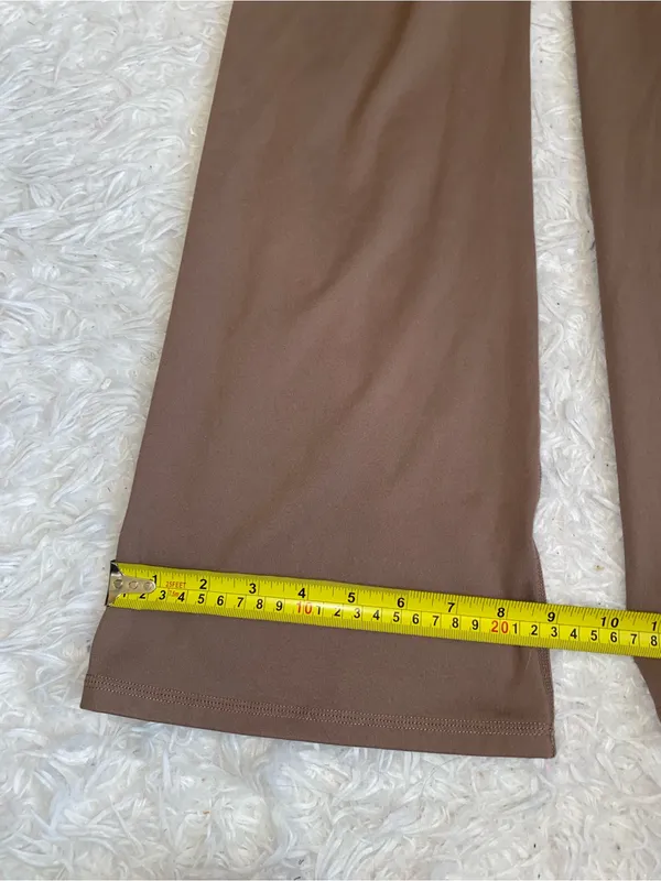 Gaiam Women's mocha Brown Athletic Flare Pants leggings woman’s small stretchy - Image 9