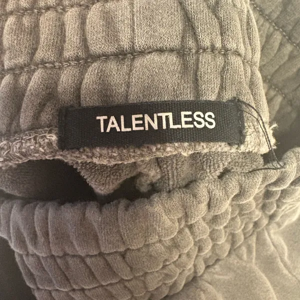 Talentless Charcoal Quilted sweat shorts - Image 4