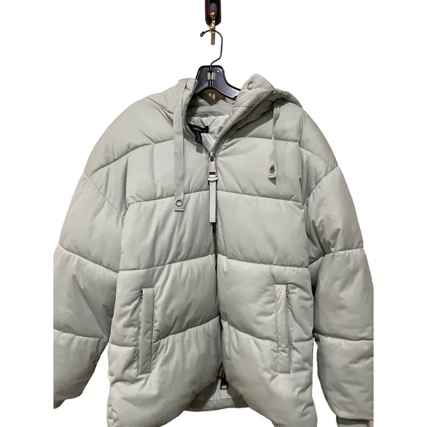 Aqua Hooded Puffer Coat Small Celadon Size‎ Medium - Image 3