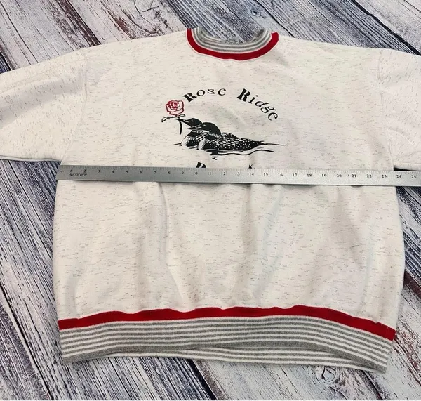 Vintage “Rose Ridge Resort” Loon Crewneck Sweatshirt - Image 6