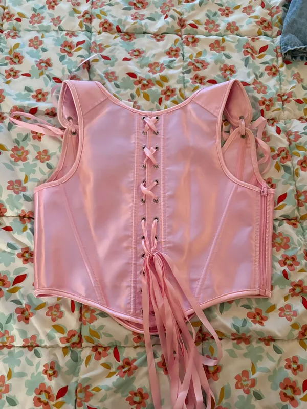 Pink corset top Size M - Image 2