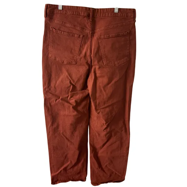 Old Navy Extra High Rise Sky High Wide Leg Jean 14 Tall Women’s Red Dirt - Image 3