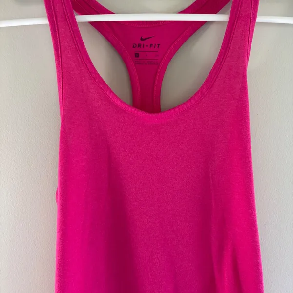 Nike Dri-FIT‎ Womens Racerback Tank Top Pink Training Gym Shirt Small - Image 3