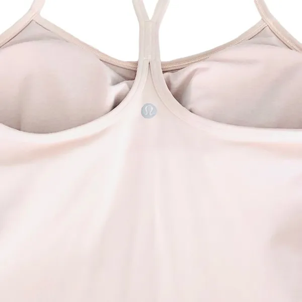 Lululemon Power Y Tank Everlux Silk Rose Size 8 Light Support B/C Cup Shelf Bra - Image 8