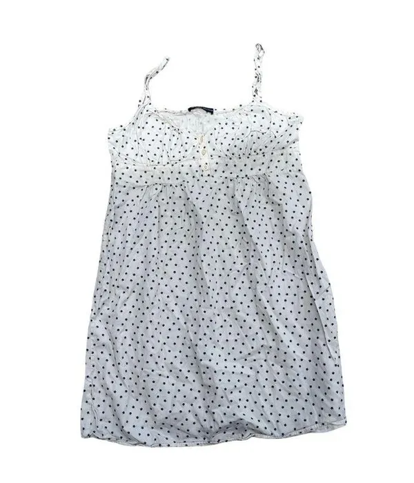 Brandy Melville Mini Sun Dress White With Blue Flowers - Image 8