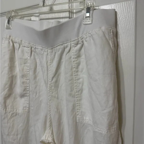 Faherty Arlie‎ Day White Jogger Pants size XL linen - Image 4