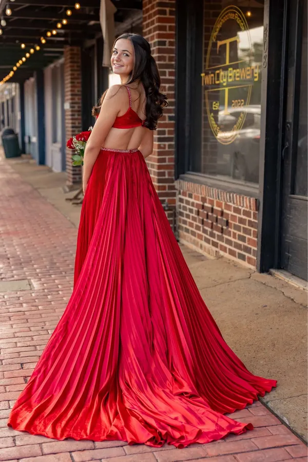 Sherri Hill Prom Dress Red - Image 4