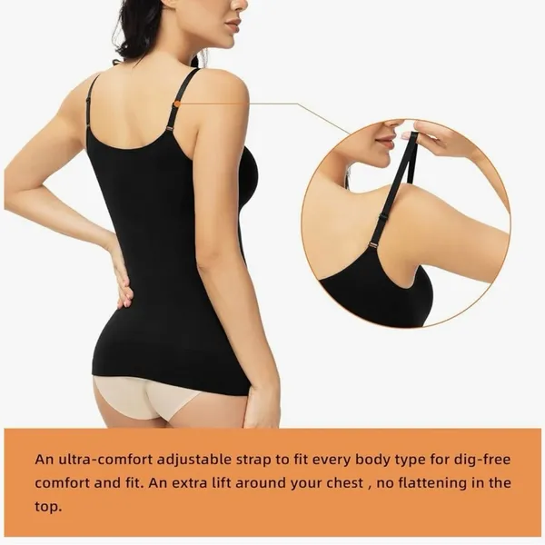 ATTLADY Women's Scoop Neck Compression Cami Tops Size XL - Image 4