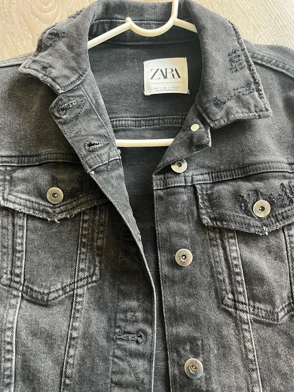 ZARA Denim Jacket Black - Image 2