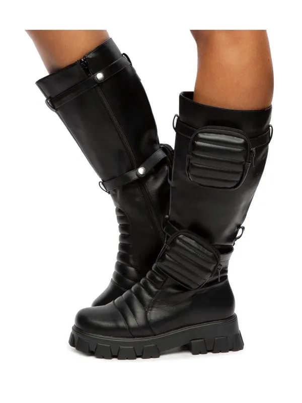 16” mission Combat boots with detachable pouches - Image 2