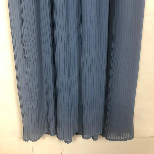 Lauren Conrad Maxi Blue Sleeveless Pleated Dress Size M - Image 11