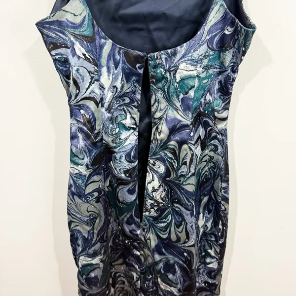 Abercrombie & Fitch Marble Print Midi Dress XS Spaghetti Strap EUC - Image 4