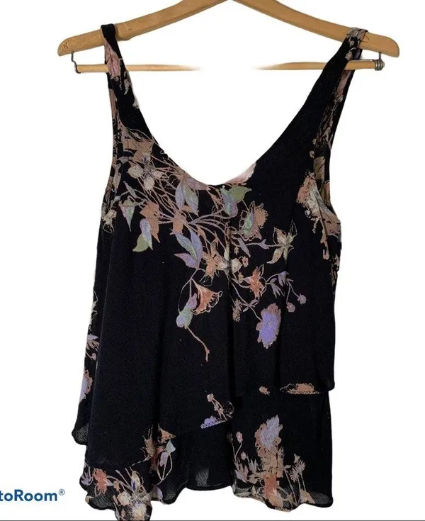 Free People S on the top floral sleeveless blouse - Image 5