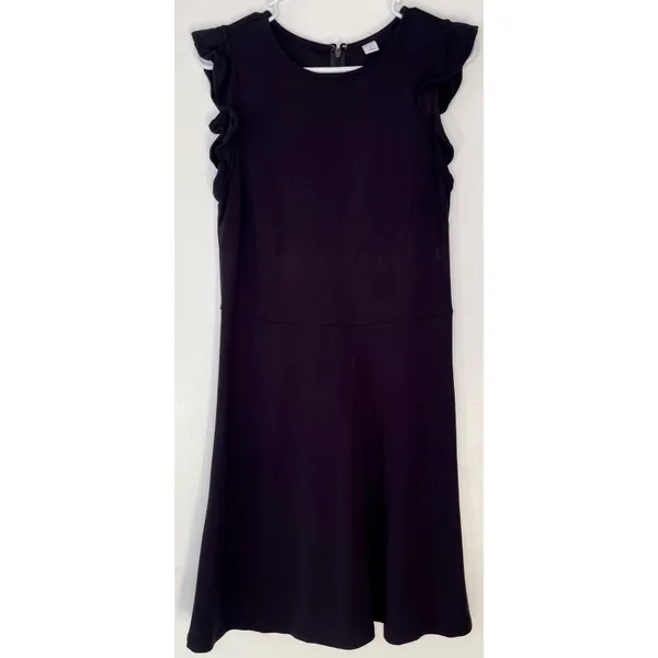 Old Navy Black Sleeveless Ruffle Trim Sheath Dress - Image 15