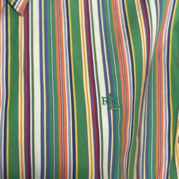 Lauren Ralph Lauren LRL Medium Striped Button Down Dress Shirt - Image 2